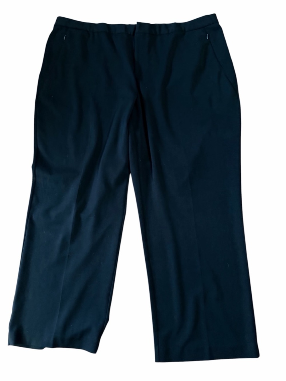 CJ Banks Pants Women's Dress Business Work Trousers Black Stretchy Size 26W